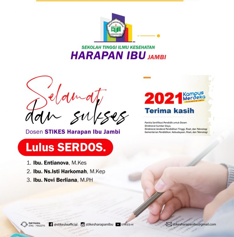 3 Dosen STIKES-HI Lulus SERDOS